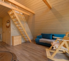Дом A-frame с чаном в Urman Camp