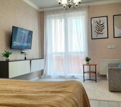 Студия с красивым видом из окна в Квартира с Видом на Проспект