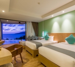 Двухместный номер Pool Access Deluxe с панорамным видом 2 отдельные кровати в Crest Resort & Pool Villas
