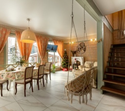 Коттедж《Шебби шик》с сауной и "Банным чаном" (расположен в Логиново) в Сканди хаус