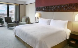 Двухместный номер Shangri-La Wing Deluxe с балконом двуспальная кровать в Shangri-La Hotel Bangkok, Serviced Apartments