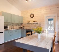 №11 Сhalet 110m2 с горячим банным чаном и закрытой территорией (оснащение дома, стоимость чана и бани см. Подробнее) в Les holidays