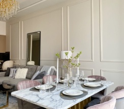 Cartier номер с био камином 30 этаж в Heaven Apartments