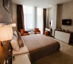 Двухместный номер Deluxe с красивым видом из окна двуспальная кровать в Al Khaleej Baku City Hotel Apartments