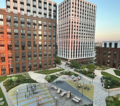 Апартаменты с гостиной и 2 спальнями в ЖК "Savin House" в Sibgat Apartments