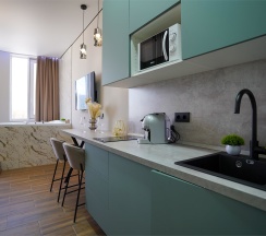 Апартаменты с джакузи на Степана Разина 2 на 13 этаже (232/1) в Степаненков