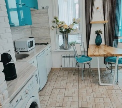 Двухместные апартаменты с балконом (двуспальная кровать) в Апартаменты ЖК Автограф Под небесами