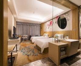 Двухместный номер Superior с видом на город двуспальная кровать в Paco Hotel Guangzhou Dongfeng Road Branch