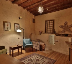 Двухместный люкс Cave Honeymoon двуспальная кровать в La Casa Cave