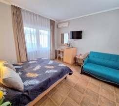 «ЗАКАТ» 12 СТАНДАРТНЫЙ ЧЕТЫРЕХМЕСТНЫЙ НОМЕР С ДВУСПАЛЬНОЙ КРОВАТЬЮ, ДВУСПАЛЬНЫЙ ДИВАН в Цитрус