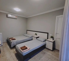 Номер стандарт эконом с 1 односпальной и 1 двуспальной кроватью в Гравитация