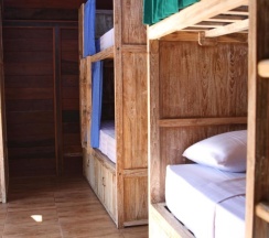 Кровать в общем номере в The Tipsy Gypsy Hostel