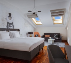 Полулюкс с двуспальной кроватью в Vasilievsky hotel