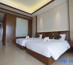 Двухместный номер Deluxe с видом на море 2 отдельные кровати в Jinghai Hotel & Resort