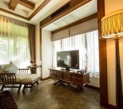 Двухместная вилла с 4 комнатами двуспальная кровать в Sibsan Resort & Spa Maeteang