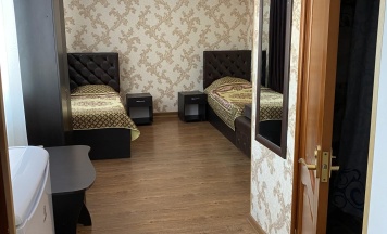 Двухместный номер с 2 односпальными кроватями с видом на море в Морской бриз