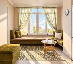 1-комнатные апартаменты, 30 м², 4 этаж в Green FOX на Генерала Епишева 19