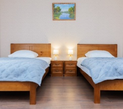 Двухместный номер Стандарт 1 с двумя кроватями в Уют