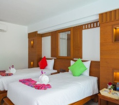 Двухместный номер Deluxe с балконом 2 отдельные кровати в The samui beach resort