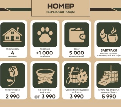 Номер «Березовая роща» в Aldi-Karelia