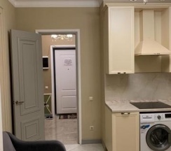 2-комнатные апартаменты люкс с 1 двуспальной кроватью и диваном с видом на море в Apart Ru Hotel