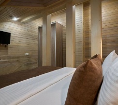 Двухуровневый люкс в Wood House