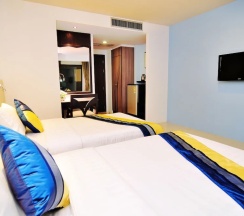 Двухместный номер Deluxe с балконом 2 отдельные кровати в The BluEco Hotel
