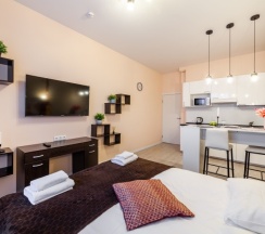 Студия люкс с кроватью king size в Pulkovo Apart