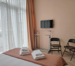Апартаменты стандарт с двуспальной кроватью кв. 102а в Deluxe apartments
