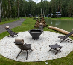 Шале на воде в Конаково. Аэро