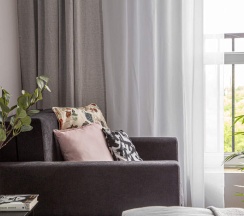 Апартаменты с видом на город 2 отдельные кровати в Апартаменты MIXY Nordy Homes