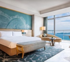 Двухместный номер Deluxe с видом на океан двуспальная кровать в Atlantis Sanya
