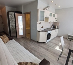 1-комнатные апартаменты студия ZNSRENT ул Строителей д4 в ZNS Rent (ЗНС Рент) на улице Строителей