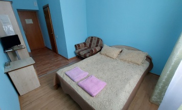 Двухместный номер (с одной двуспальной кроватью) в Тихий уголок