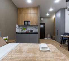 Апартаменты Делюкс с балконом и ванной в Port comfort by Moyka