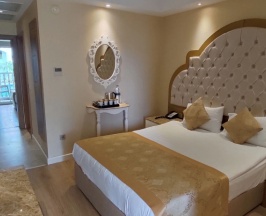Двухместный номер Standard с видом на бассейн двуспальная кровать в Oz Hotels Side Premium