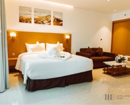 Двухместная студия апартаменты Premium двуспальная кровать в HE Hotel Apartment