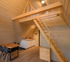Дом A-frame с чаном в Urman Camp
