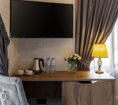 Делюкс с балконом и видом на горы в Stellar collection chalet, Krasnaya Polyana