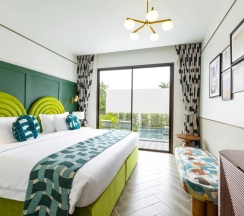 Двухместный номер Superior с бассейном и джакузи двуспальная кровать в Sugar Marina Resort – LAGOON Villas – Nai Yang Beach