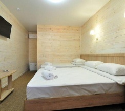 Номер эконом с 1 односпальной и 1 двуспальной кроватью в Villa na peske