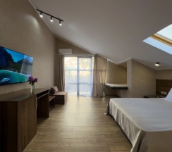 Трёхместный номер Супериор Плюс c 1 комнатой с балконом и с красивым видом из окна в Aimara