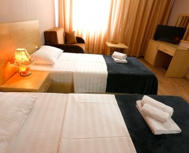 Стандарт с двумя односпальными кроватями и софой в Гранд Лион