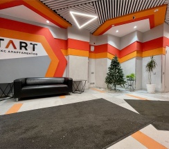 Апартаменты в ЖК "START"  (спальные места 2+2), (Метро Парнас, 15 минут пешком) в Rauktis apartments