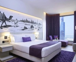 Двухместный люкс Deluxe c 1 комнатой с видом на город (двуспальная кровать) в Mercure Barsha Heights