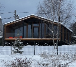 Коттедж Куско с панорамной баней для 6-ти гостей в Rodioncevo Eco Village
