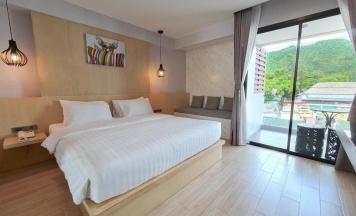 Двухместный номер Deluxe двуспальная кровать в Oneloft Hotel