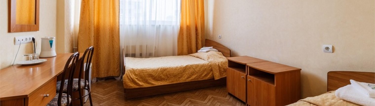 Номер эконом с 2 односпальными кроватями в Металлург