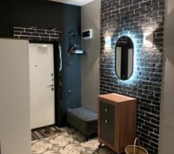 2-комнатные апартаменты стандарт с 1 двуспальной кроватью и диваном в Apart Ru Hotel