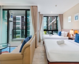 Трёхместная студия с видом на сад в Wyndham Royal Lee Phuket